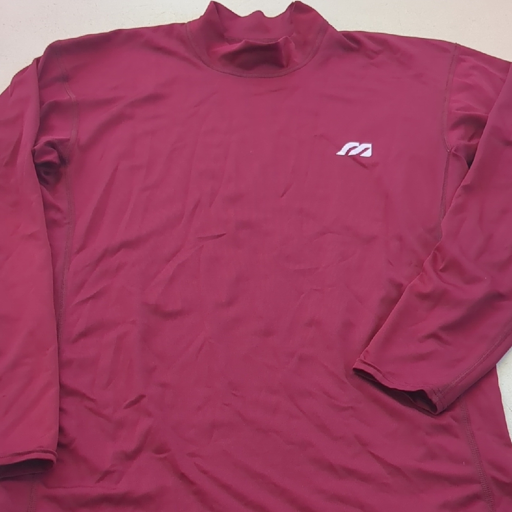 Mizuno Maroon Long Sleeve Tee